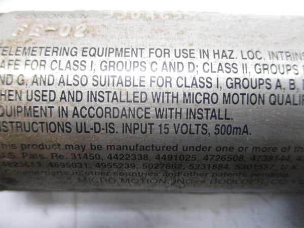 MICRO MOTION CMF025M319NU 15V 850PSI (AS PICTURED) NSNP