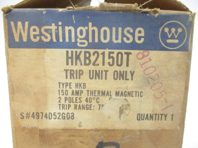 WESTINGHOUSE HKB2150T 4974D52G08 150A NSMP