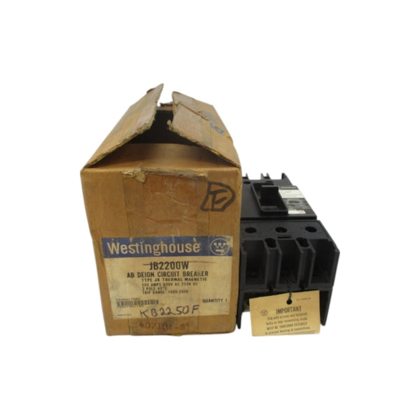 WESTINGHOUSE JB2200W 752B417G05 600VAC 200A NSMP