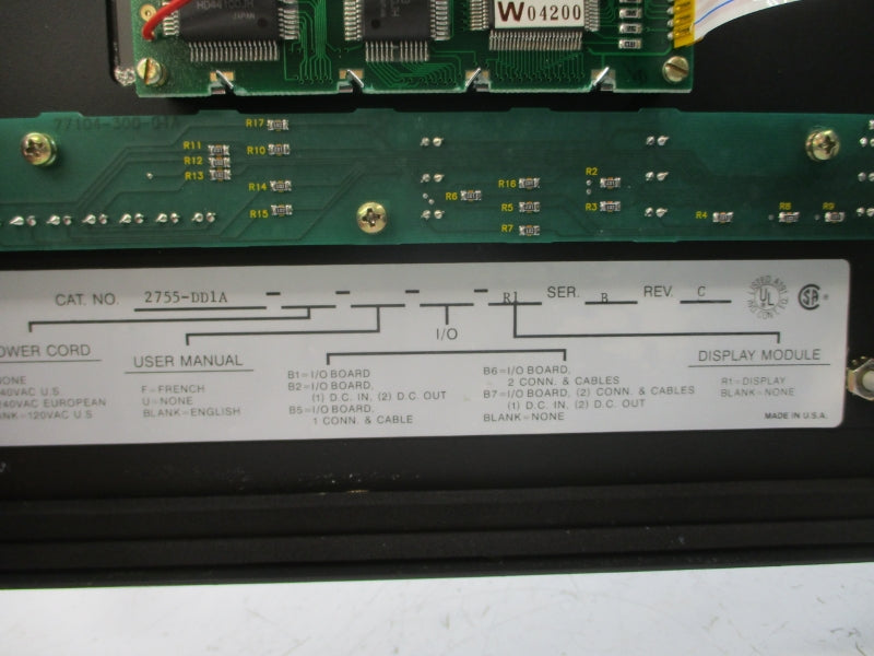 ALLEN BRADLEY 2755-DD1A SER. B 100-240VAC REV. C NSNP