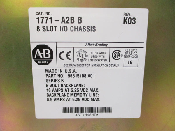 ALLEN BRADLEY 1771-A2B SER. B 5.25VDC 16A REV. K03 UNMP