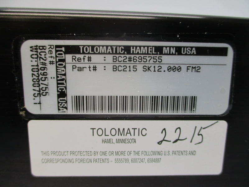 TOLOMATIC BC215SK12.000 FM2 NSNP