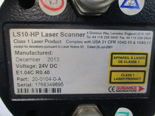 GUIDANCE NAVIGATION LS10-HP E1.04CR0.40 20-0104-0-A 24VDC NSNP