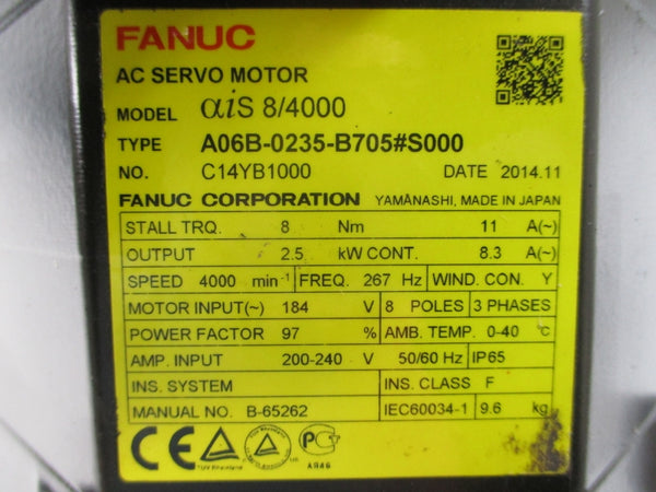 FANUC A06B-0235-B705#S000 184VAC 11/8.3A NSNP