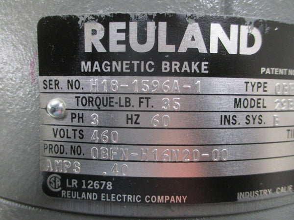 REULAND OBFN-H16N20-00 0BFN 29B7 460V .40A (AS PICTURED) NSNP