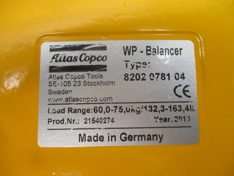 ATLAS COPCO 8202078104 123.3-165.4LBS NSMP