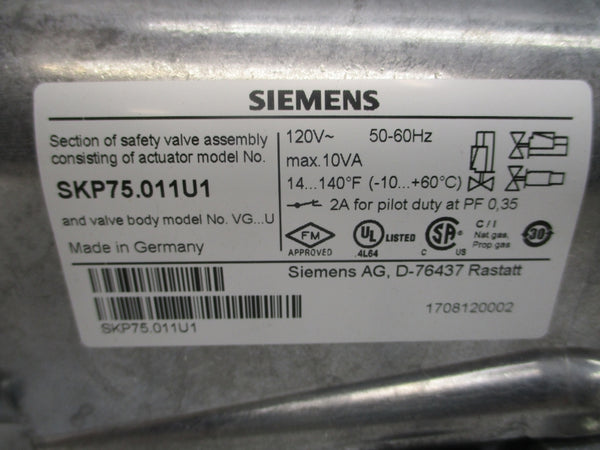 SIEMENS SKP75.011U1 120V 2A NSMP