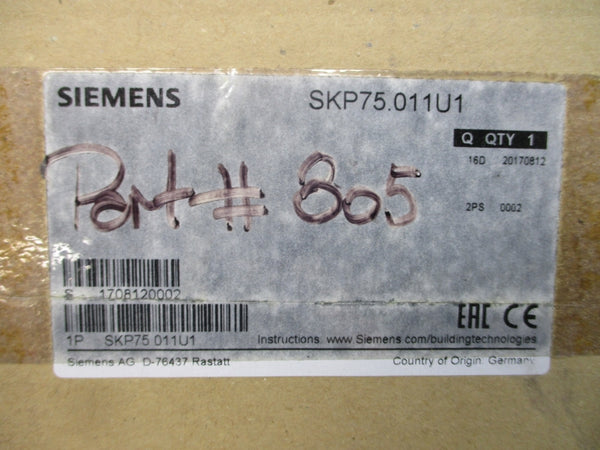 SIEMENS SKP75.011U1 120V 2A NSMP