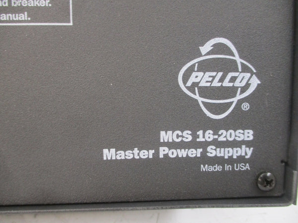 PELCO MCS16-20SB 120/240V 20A REV. A0 NSMP