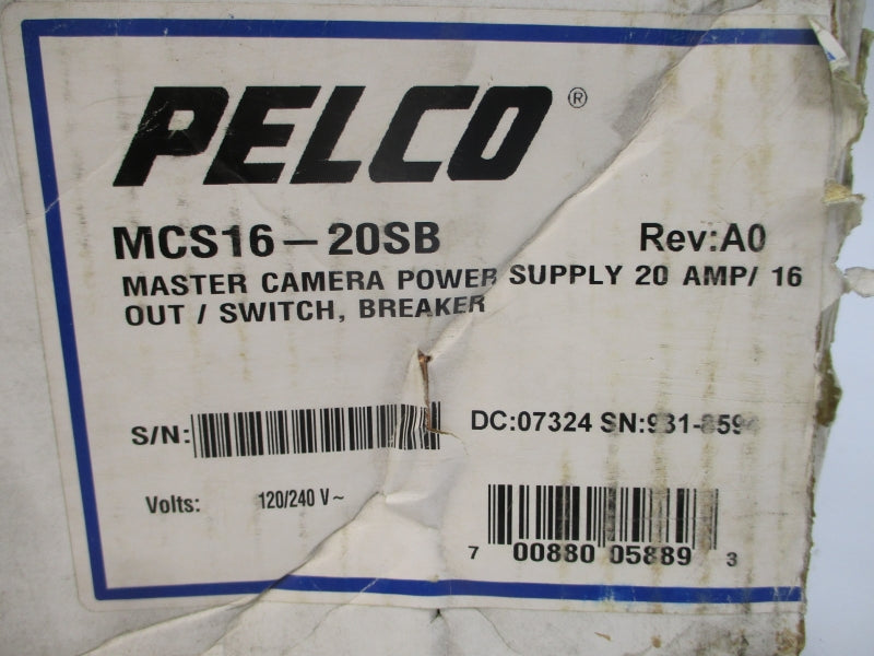 PELCO MCS16-20SB 120/240V 20A REV. A0 NSMP
