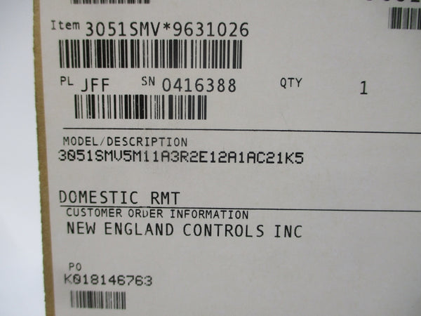 ROSEMOUNT 3051SMV5M11A3R2E12A1AC21K5 800PSI NSMP