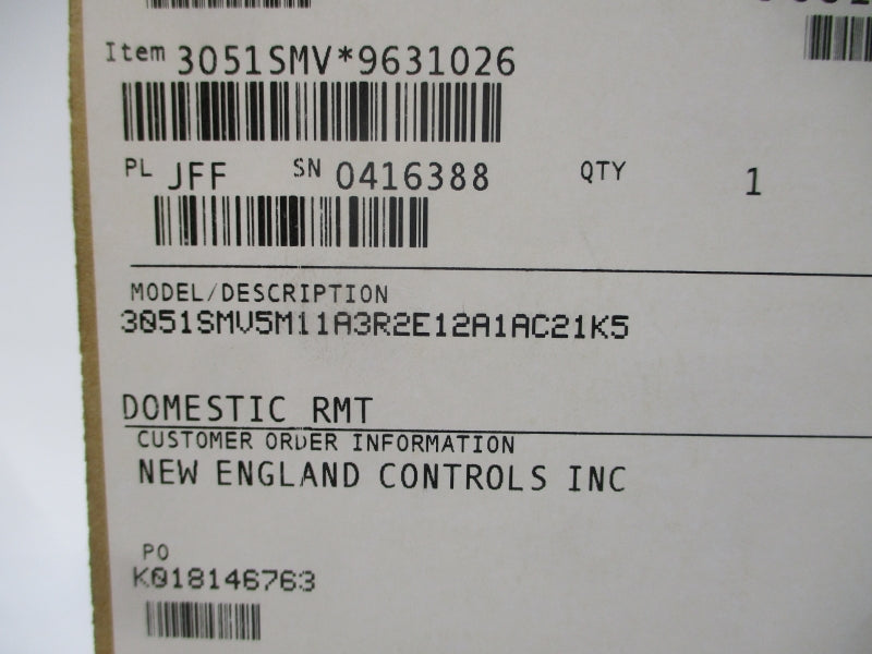 ROSEMOUNT 3051SMV5M11A3R2E12A1AC21K5 800PSI NSMP