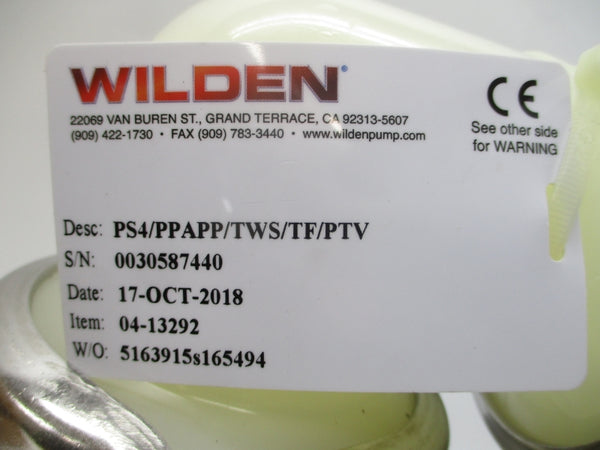 WILDEN WIL-04-13292 PS4/PPAPP/TWS/TF/PTV NSMP