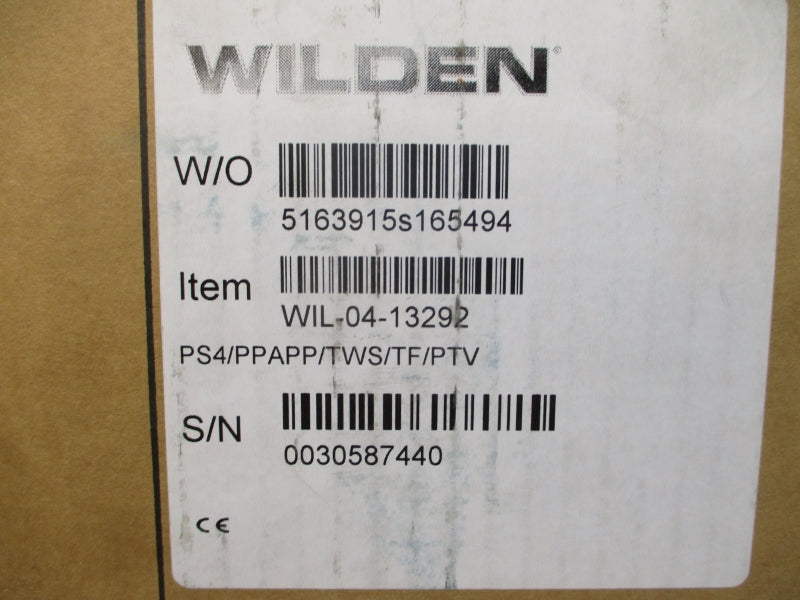 WILDEN WIL-04-13292 PS4/PPAPP/TWS/TF/PTV NSMP