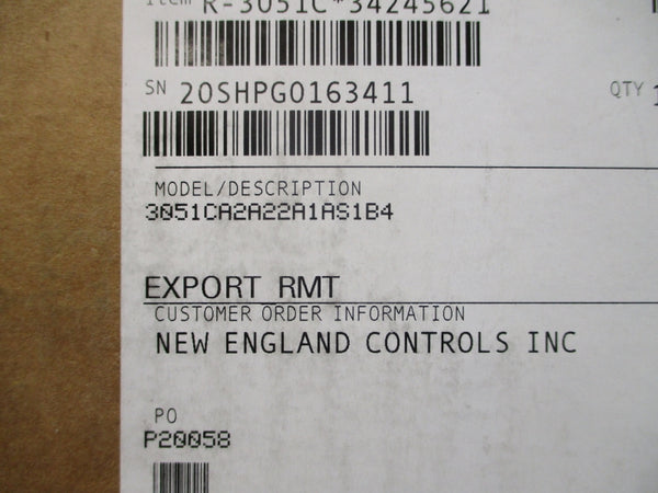 ROSEMOUNT 3051CA2A22A1AS1B4 10.5-42.4VDC 150PSI NSMP