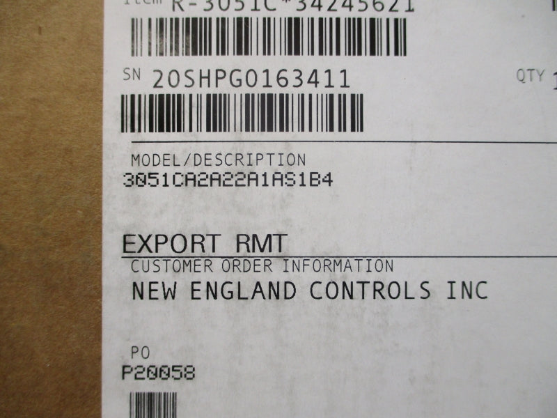 ROSEMOUNT 3051CA2A22A1AS1B4 10.5-42.4VDC 150PSI NSMP