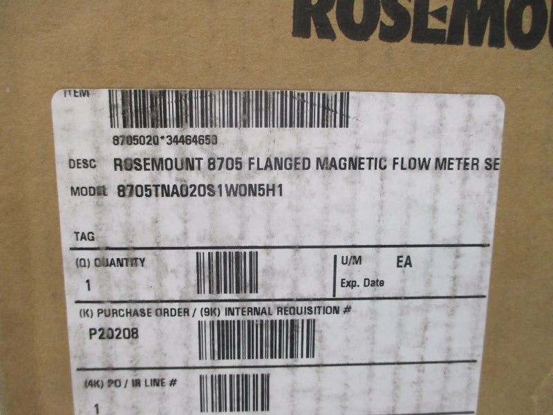 ROSEMOUNT 8705TNA020S1W0N5H1 40VDC 0.5A 275PSI NSMP