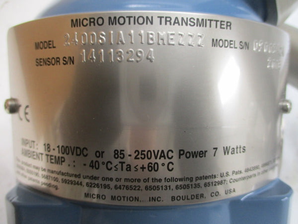 MICRO MOTION CMF025M313N0AMEZZZ 85-260VAC 850PSI NSMP