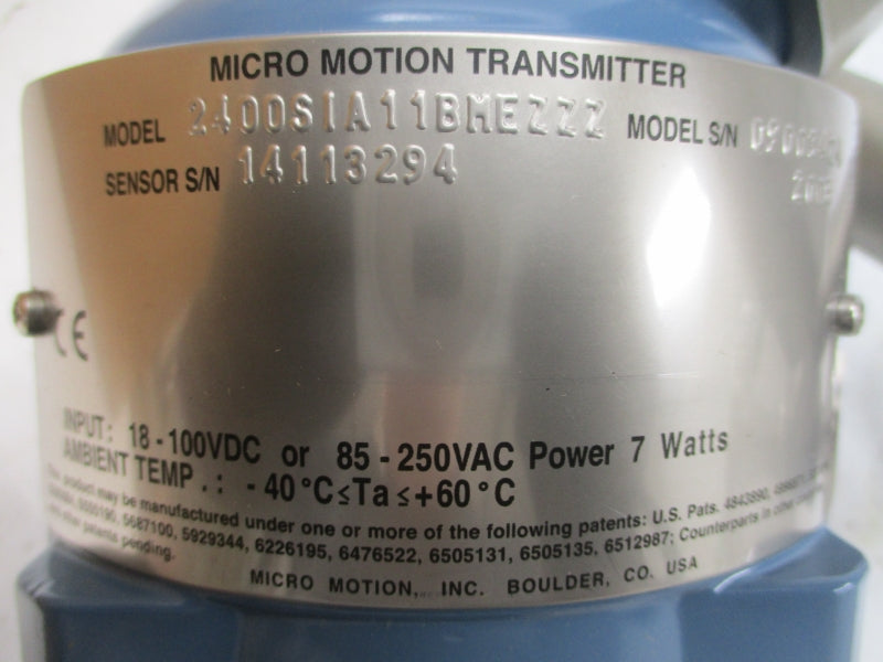 MICRO MOTION CMF025M313N0AMEZZZ 85-260VAC 850PSI NSMP
