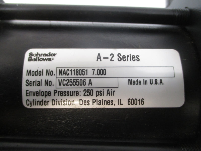 SCHRADER BELLOWS NAC1180517.000 SER. A-2 250PSI NSNP