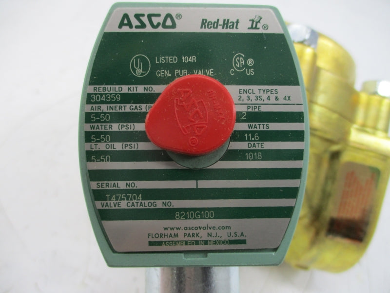 ASCO 8210G100 24VDC 5-50PSI 2" NSMP