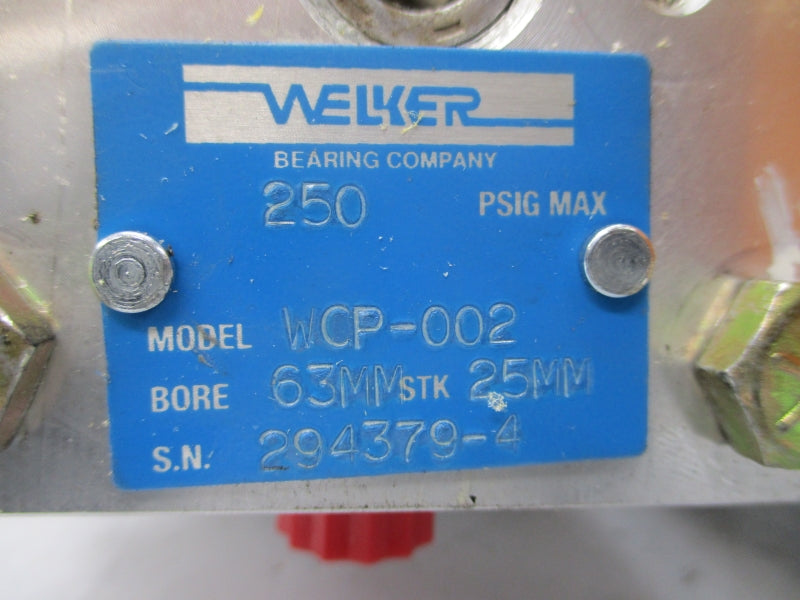 WELKER WCP-002 SB4N025B010D001G000 250PSI REV. 1 NSNP