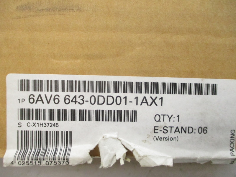 SIEMENS 6AV6643-0DD01-1AX1 24VDC 0.8A NSMP