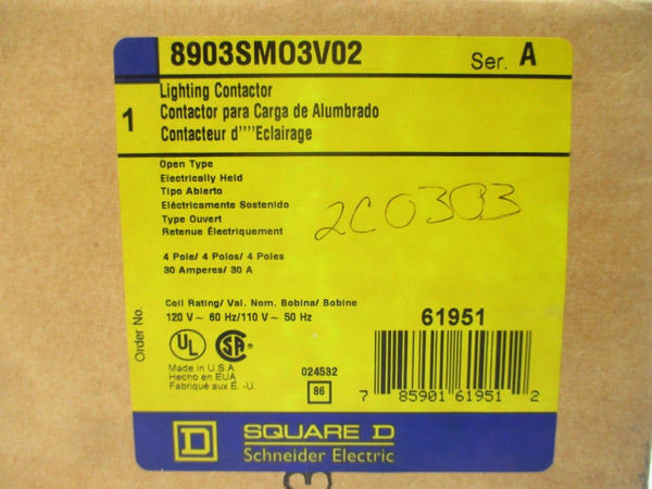 SQUARE D 8903SMO3V02 SER. A 110/120V 30A NSMP