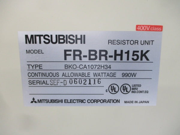 MITSUBISHI FR-BR-H15K BKO-CA1072H34 460V NSMP