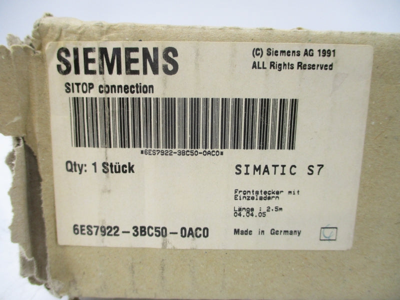 SIEMENS 6ES7922-3BC50-0AC0 NSMP