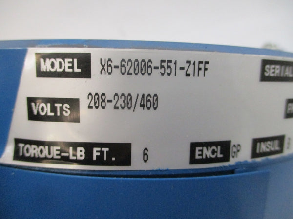 BRAKE X6-62006-551-Z1FF 208-230/460V 26A NSNP