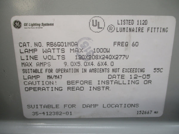 GENERAL ELECTRIC RB6G01M0A 277V 9.0A NSMP