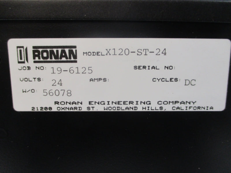 RONAN ENGINEERING X120-ST-24 24VDC NSNP