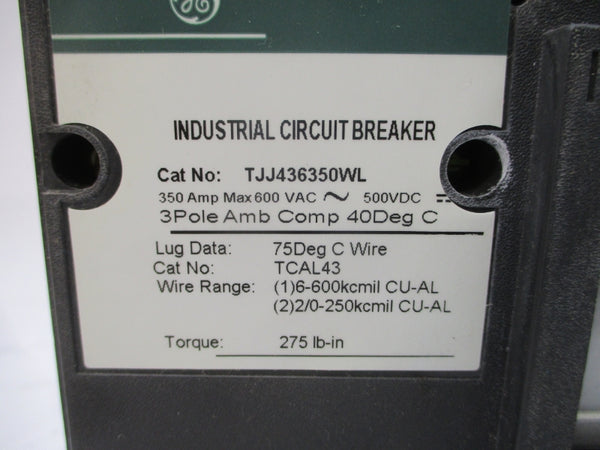 GENERAL ELECTRIC TJJ436350WL 600VAC 350A NSMP