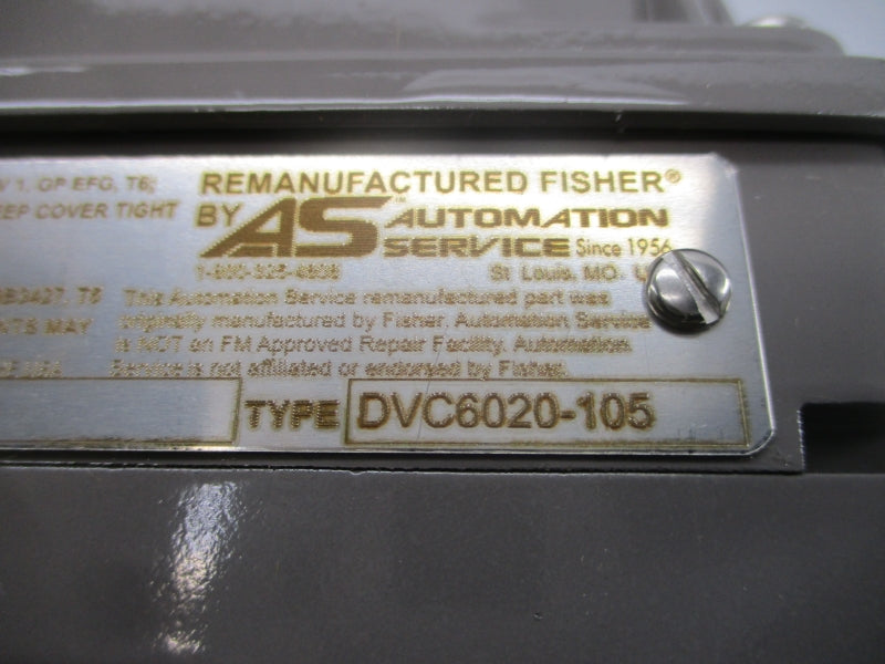FISHER DVC6020-105 30VDC 0-120PSI REMAN