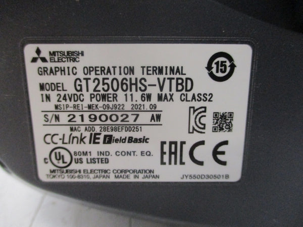MITSUBISHI GT2506HS-VTBD 24VDC NSNP