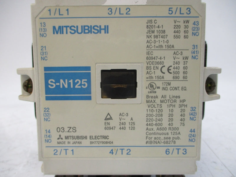 MITSUBISHI S-N125 100-127V 125A UNMP