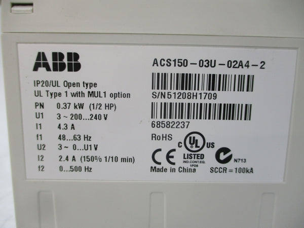 ABB ACS150-03U-02A4-2 200-240V 4.3A NSNP