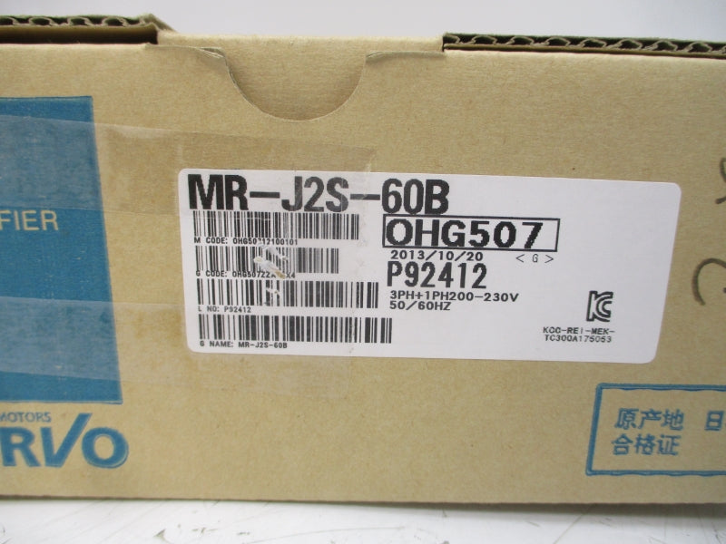 MITSUBISHI MR-J2S-60B 200-230VAC 3.2A NSMP