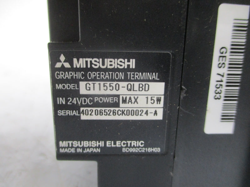 MITSUBISHI GT1550-QLBD 24VDC NSMP