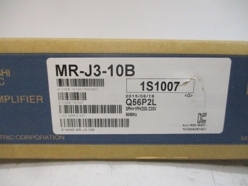 MITSUBISHI MR-J3-10B 200-230VAC 0.9A NSMP