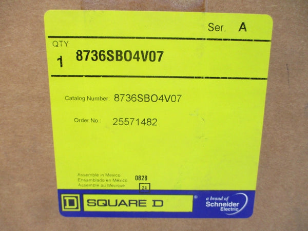 SQUARE D 8736SBO4V07 SER. A 550/600V NSMP