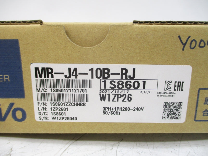 MITSUBISHI MR-J4-10B-RJ 200-240VAC 0.9/1.5A NSMP