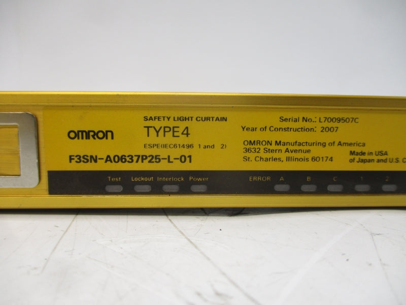 OMRON F3SN-A0637P25-L-01 24VDC NSNP