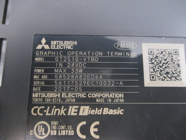 MITSUBISHI GT2510-VTBD 24VDC NSNP