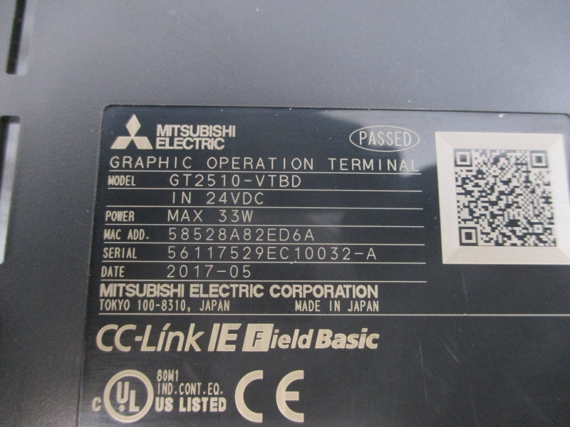 MITSUBISHI GT2510-VTBD 24VDC NSNP