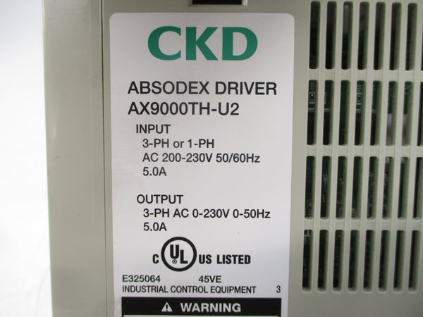 CKD AX9000TH-U2 200-230VAC 5.0A UNMP