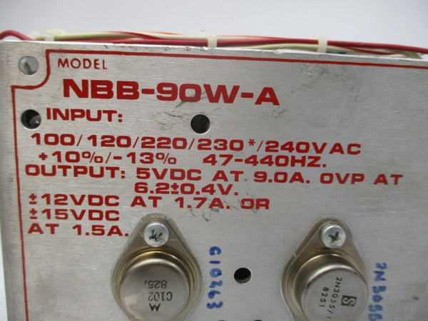 CONDOR NBB-90W-A 230/240VAC 9.0A UNMP