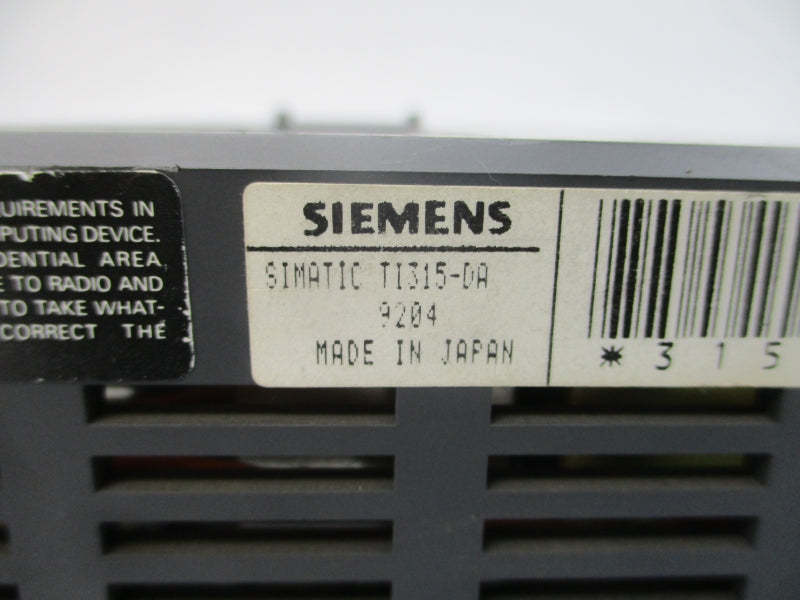 SIEMENS TI315-DA 24VDC UNMP