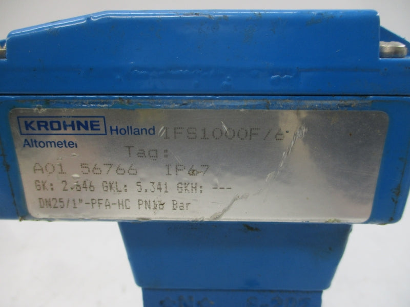 KROHNE IFS1000F/6 A0156766 (AS PICTURED) UNMP
